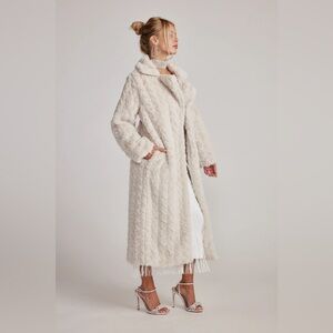 Sasha cream floor length coat - S